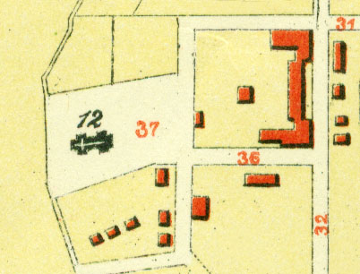 Fragment planu miasta, 1928